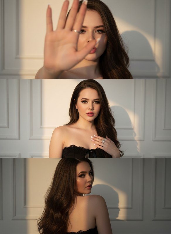 Коллаж из чувственных женских портретов