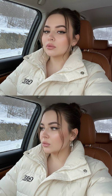 Портрет девушки в салоне автомобиля